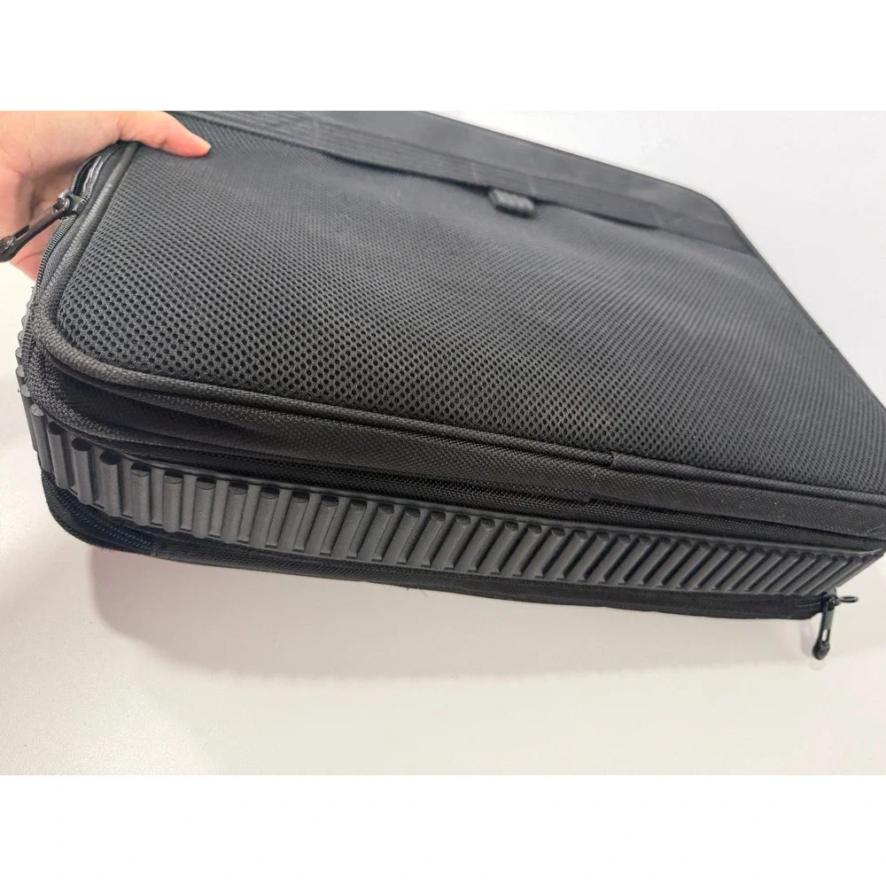 Targus Black Gray Laptop Briefcase Expandable Messenger Bag Business Travel Case